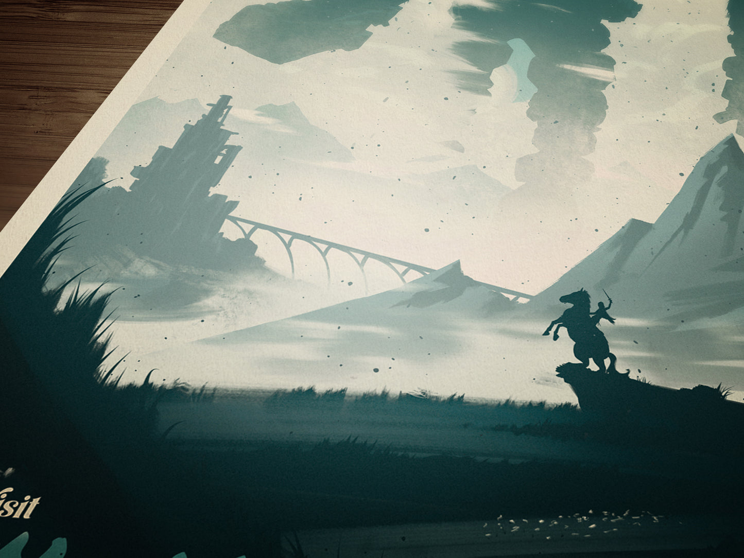 Shadow of the Colossus Inspired Travel Poster - Epic Gaming Art Print