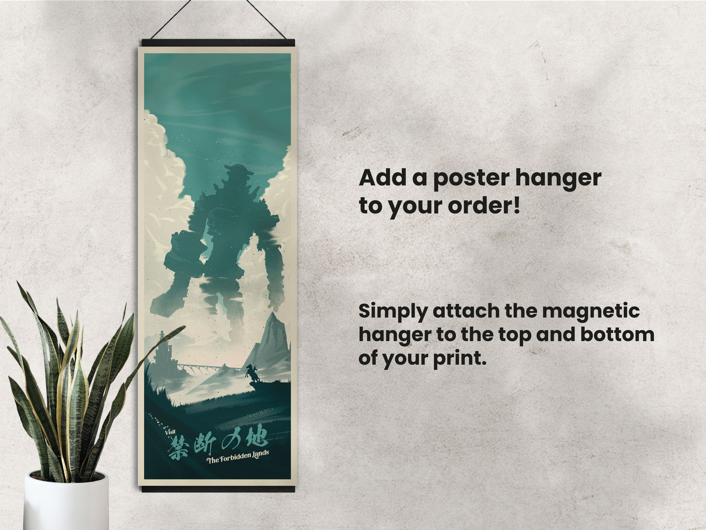 Shadow of the Colossus Inspired Travel Poster - Epic Gaming Art Print