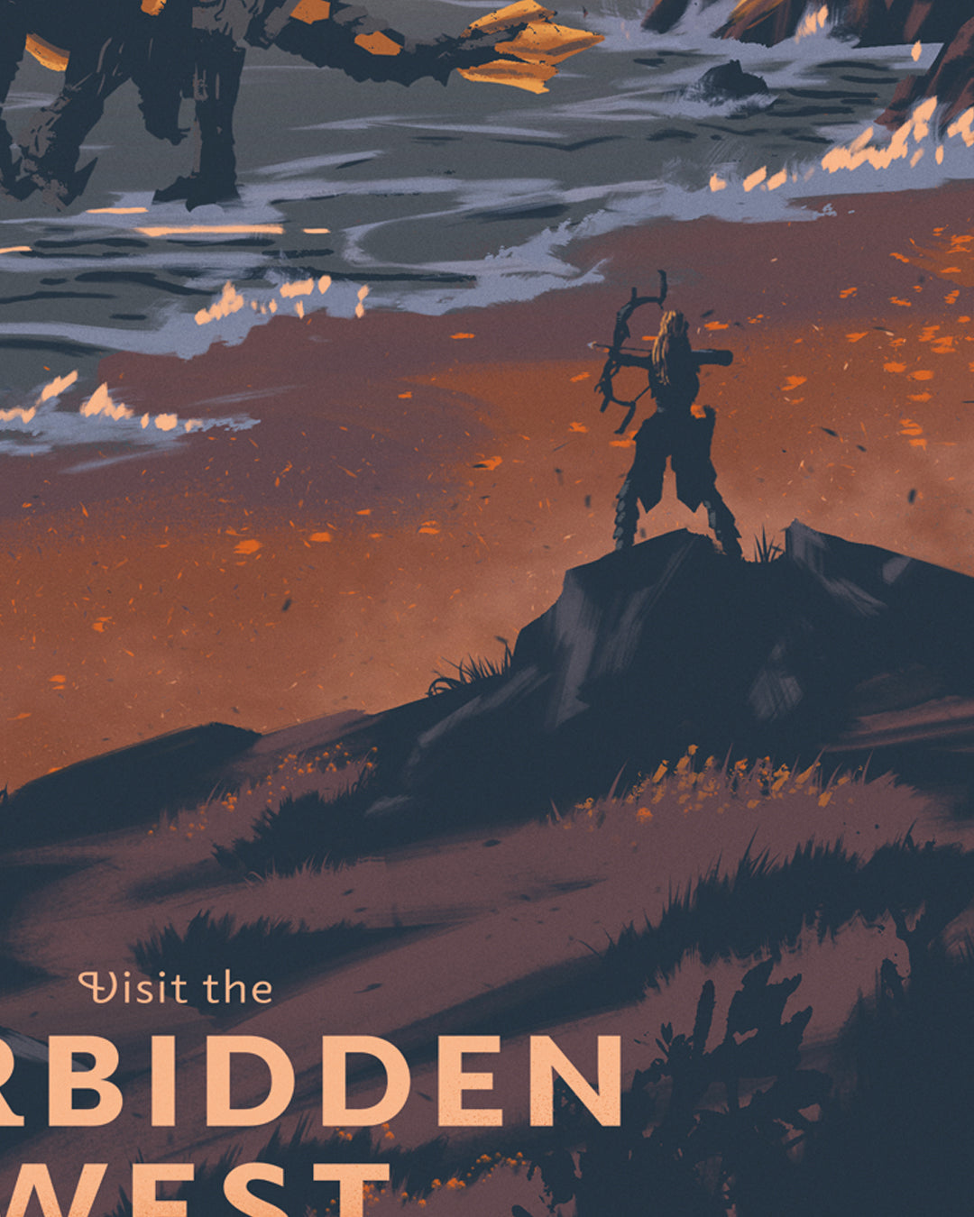 Forbidden West Poster - Horizon Forbidden West Travel Poster Art