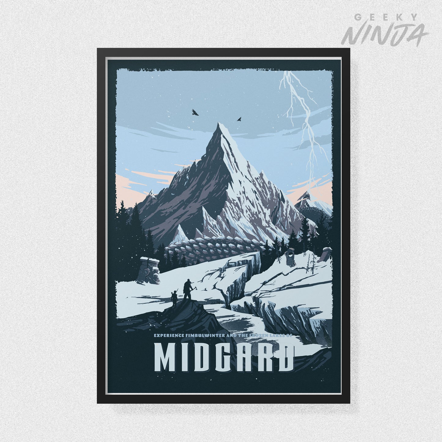 Midgard Travel Poster - God of War Poster Art