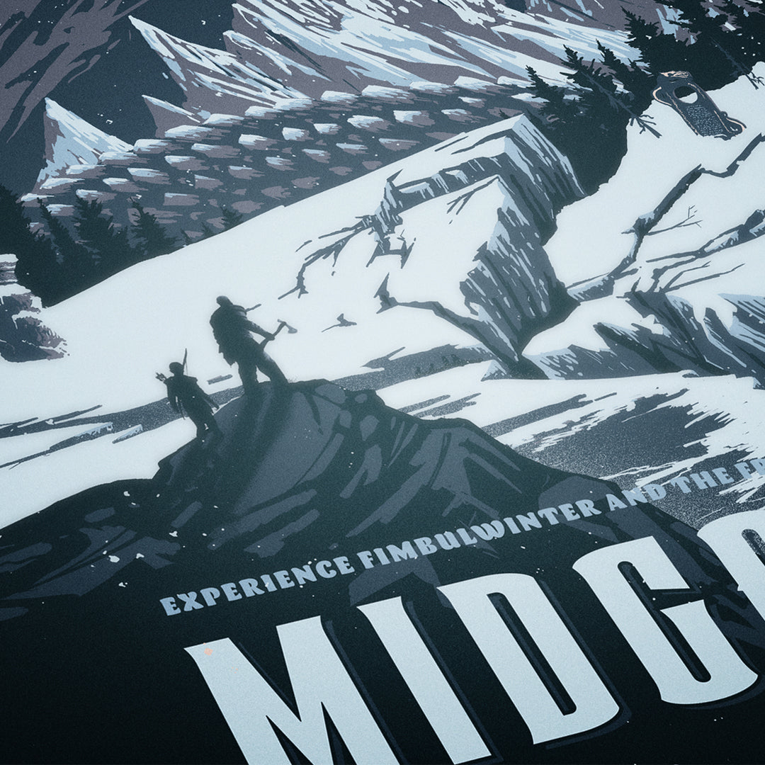 Midgard Travel Poster - God of War Poster Art