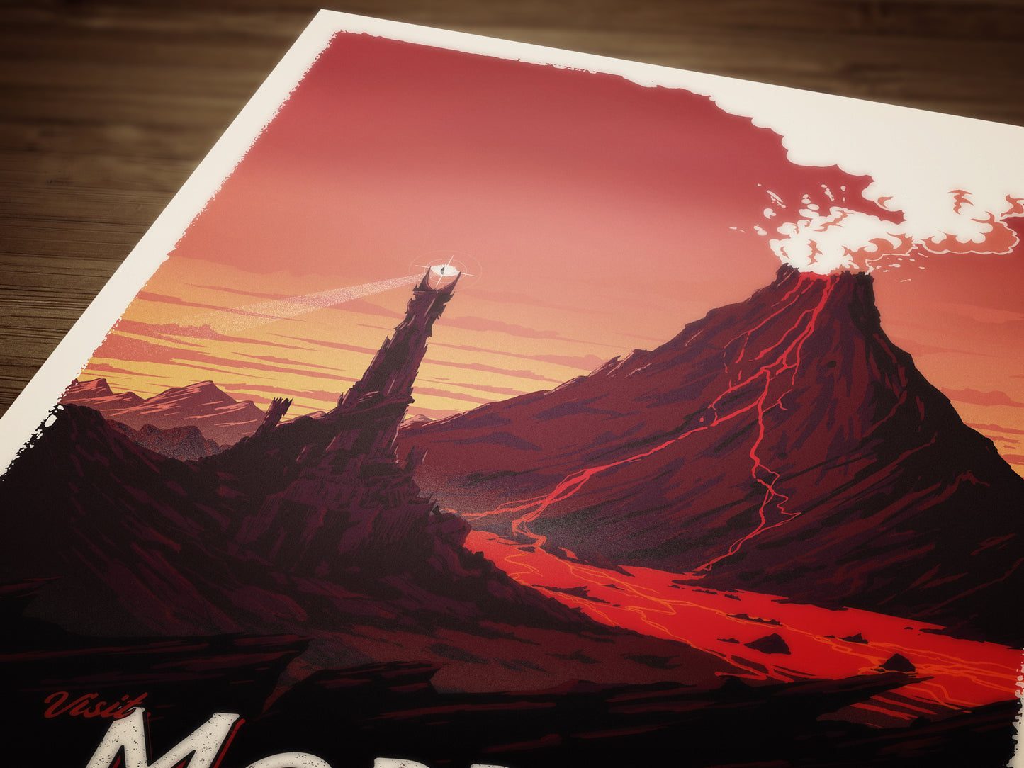 Mordor Travel Poster - Vintage Travel Poster Art