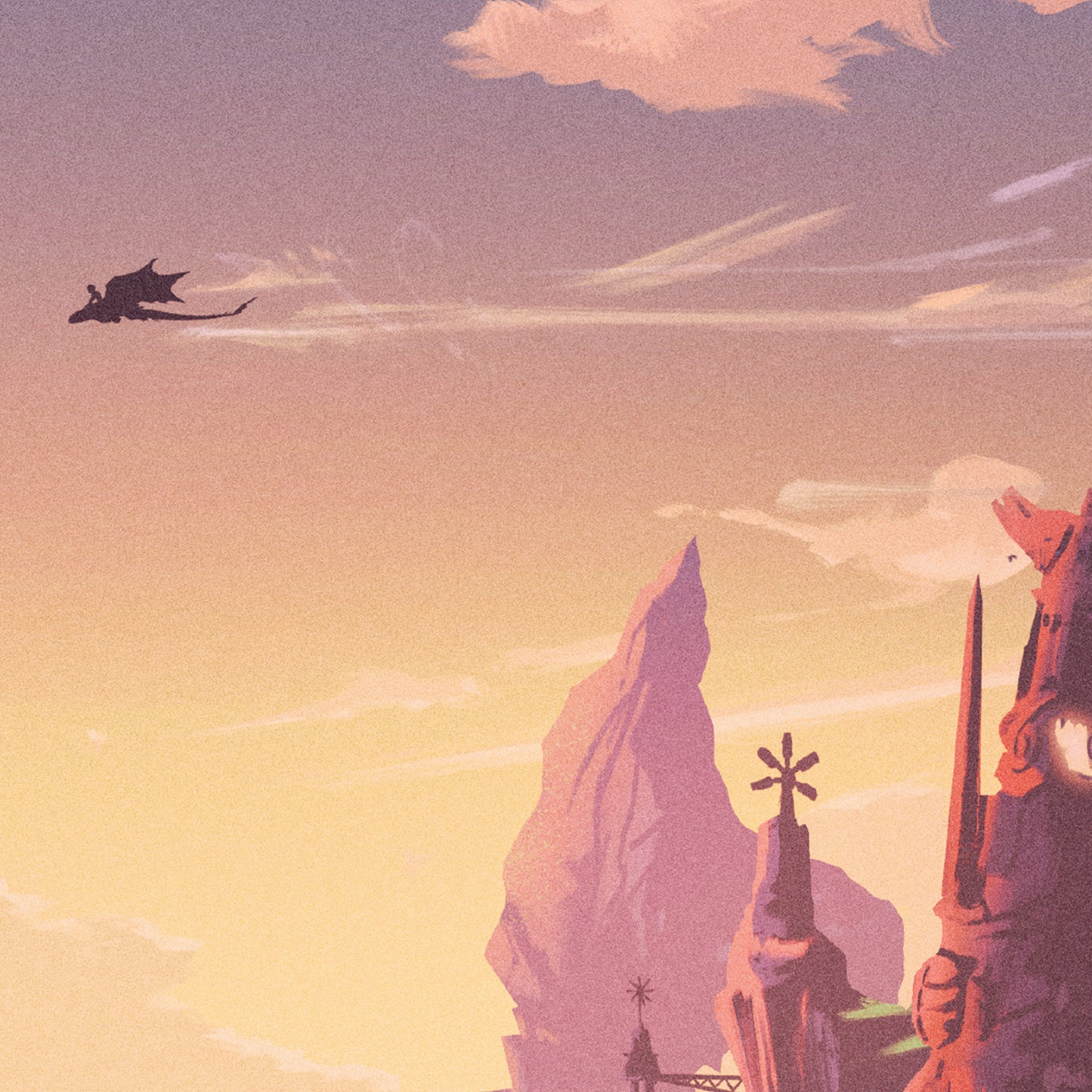 Isle of Berk Travel Poster - HTTYD Poster Art