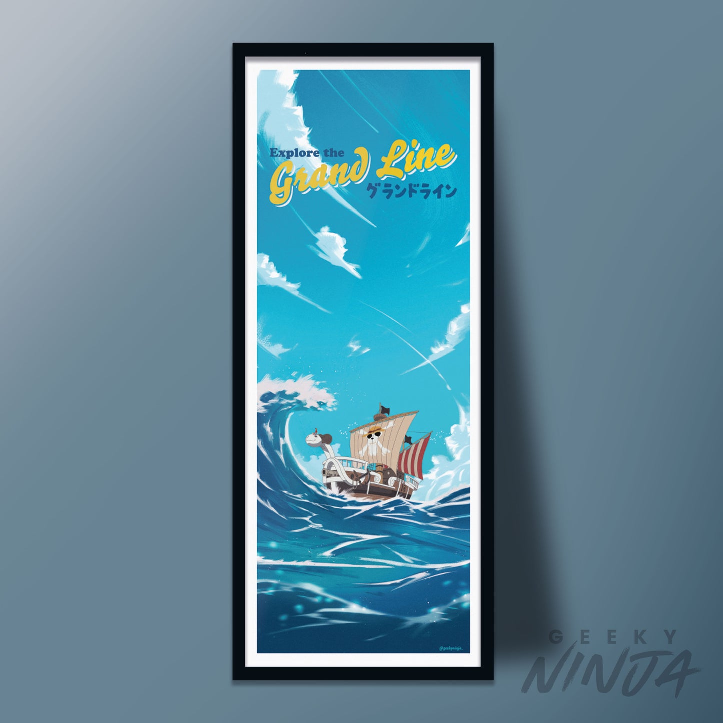 One Piece Poster - The Grand Line Travel Poster Art