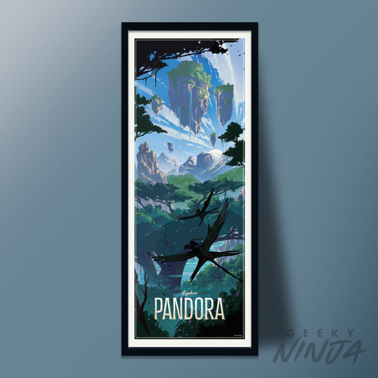Pandora Travel Poster – Vintage Avatar Navi Art Print