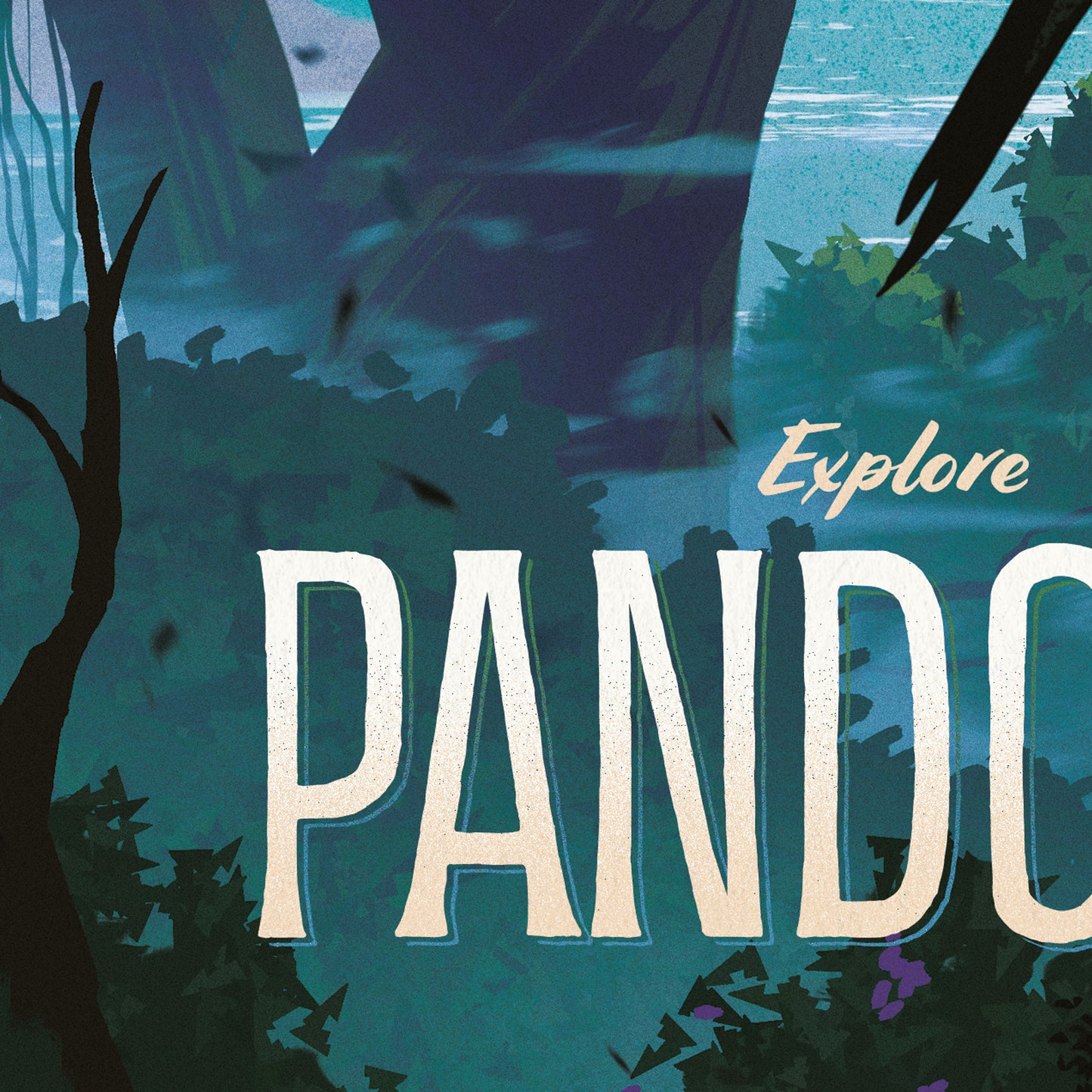 Pandora Travel Poster – Vintage Avatar Navi Art Print