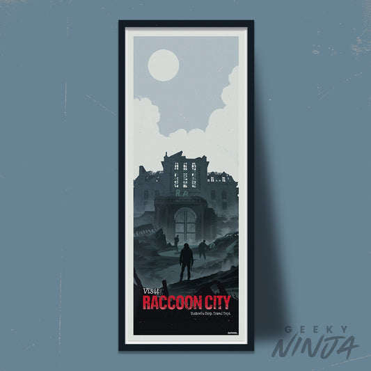 Raccoon City Travel Poster - Resident Evil Poster Art