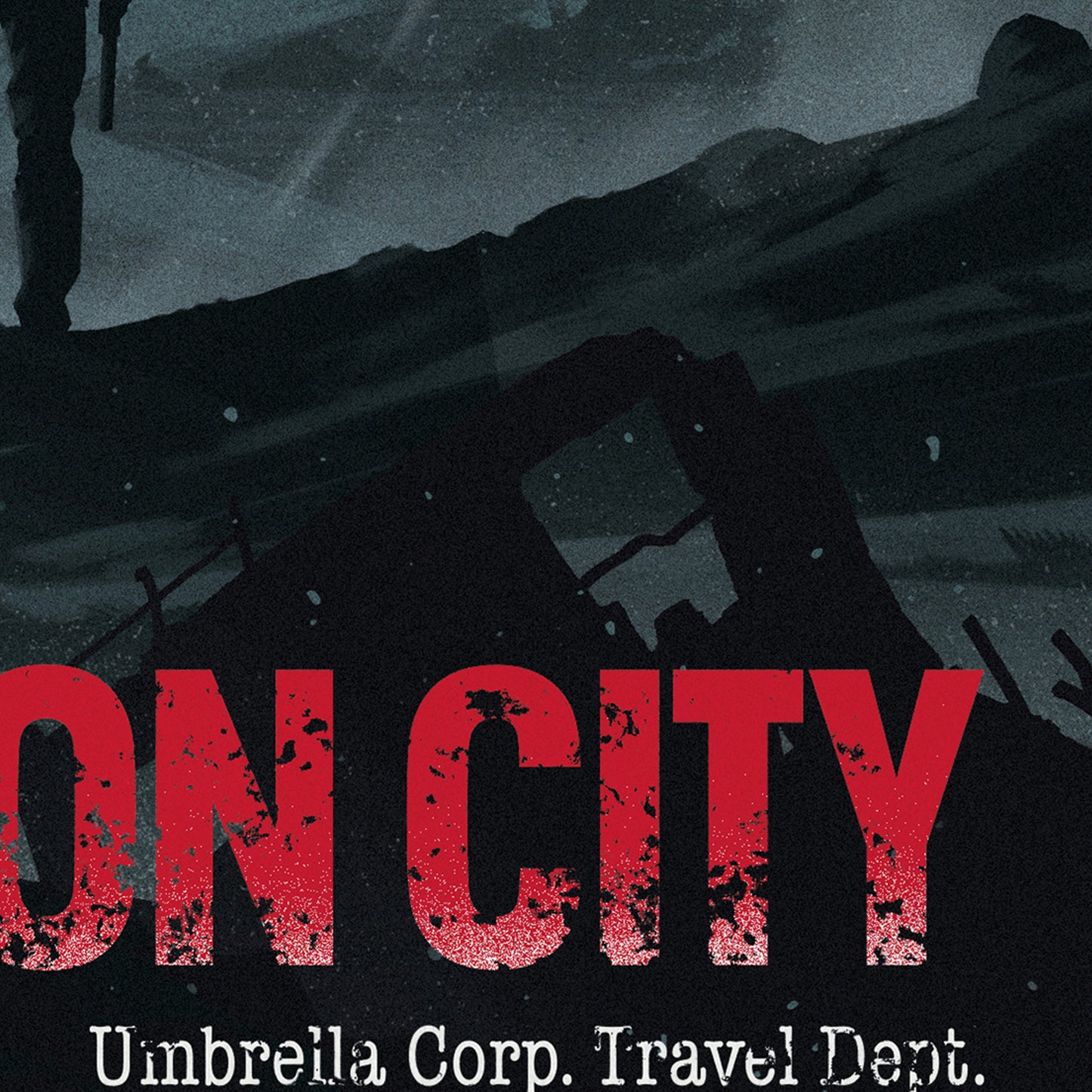 Raccoon City Travel Poster - Resident Evil Poster Art