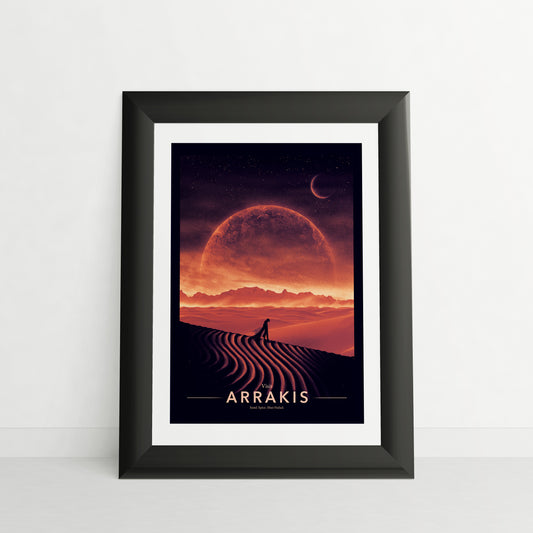 Arrakis Travel Poster - Dune Vintage Travel Poster Art