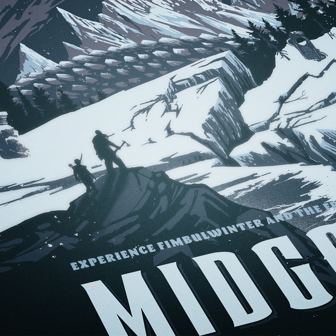 Midgard Travel Poster  -  God of War Poster Art
