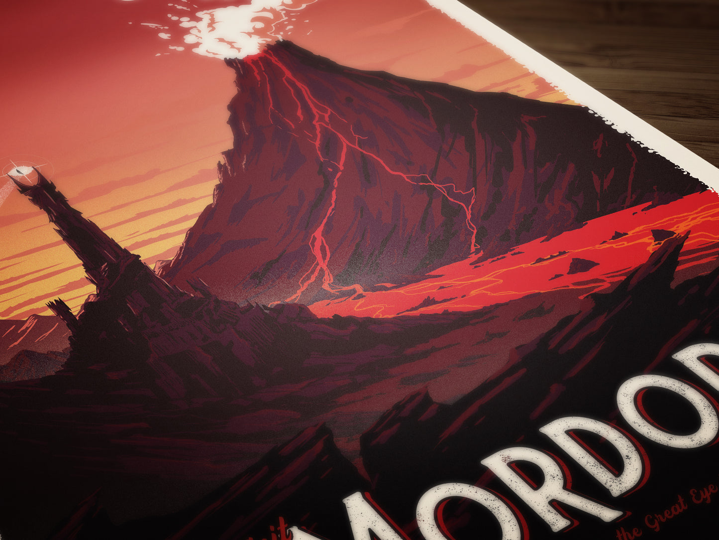 Mordor Travel Poster - Vintage Travel Poster Art