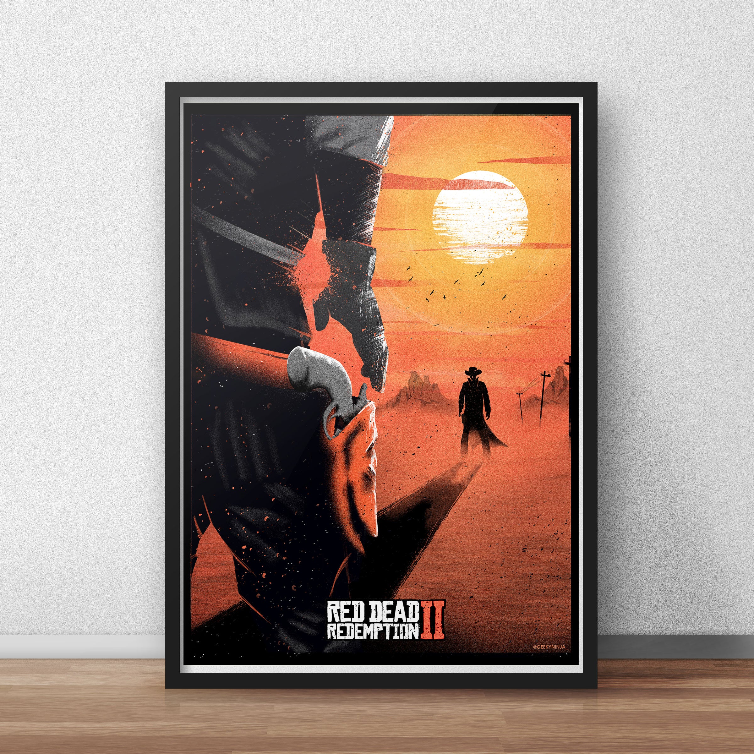Wall Texture Like Rdr2 Red Dead - Video Game Wall Art – Geeky Ninja