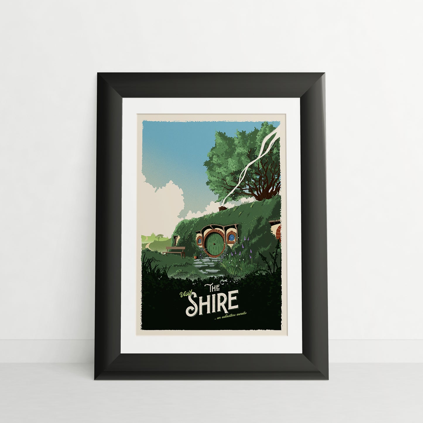 The Shire Travel Poster - Vintage Travel Poster Art